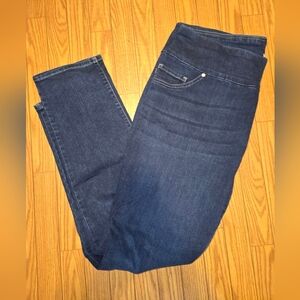 Women's Plus Jeans sz 18w LEE Pull on stretch slimming fit straight leg slim